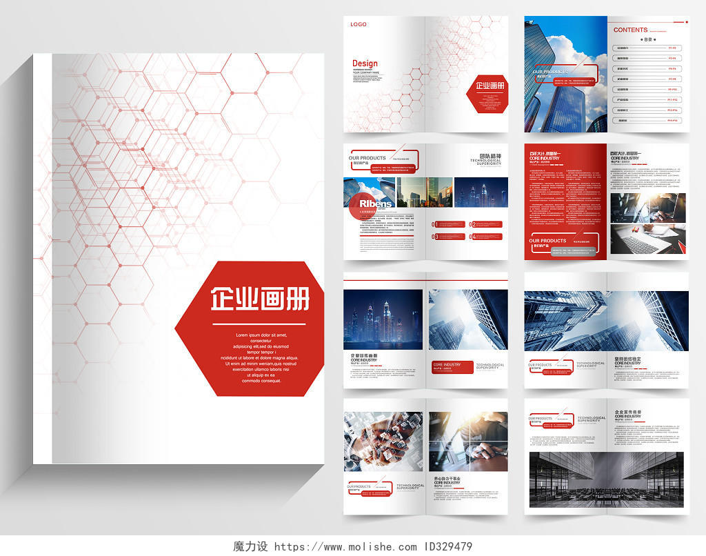 公司介绍公司宣传企业介绍公司红色企业画册